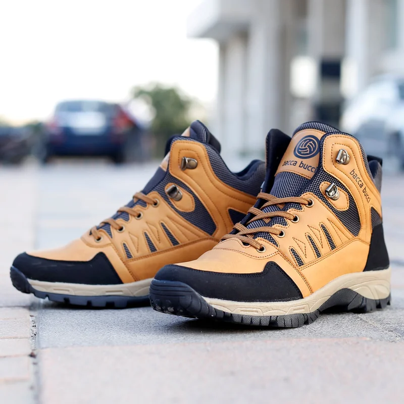 Bacca Bucci Tan Hunter 6 inch Outdoor Hiking Boots for Men | Best Price UAE